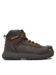 CAT Footwear Trapery Pneumatic 2.0 St S3 Wr Hro Src P725694 Brązowy. Brązowe trapery CAT Footwear, ze skóry, bez zapięcia. Za 799.99 zł.