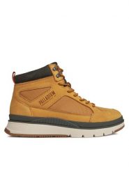 Palladium Sneakersy Pallasider Mid Cuff 08878-203-M Brązowy. Brązowe buty sportowe casual Palladium, bez wzorów, ze skóry, bez zapięcia. Za 419.99 zł.
