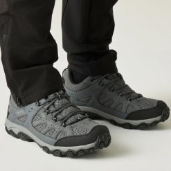 Męskie Buty Do Chodzenia Edgepoint IV Low. Szare buty turystyczne Regatta, bez wzorów, z materiału, bez zapięcia, trekkingowe. Za 283.99 zł.