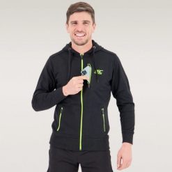 Męska bluza z kapturem ULTRASOFT. Czarne bluzy BODYCROSS, l, bez wzorów, z materiału, z kapturem. Za 322.99 zł.