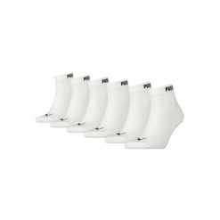 Puma Skarpety Elements Quarter 6-Pack 90798502. Białe skarpety Puma, bez wzorów. Za 70.99 zł.