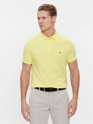 Tommy Hilfiger Polo 1985 MW0MW17771 Żółty Regular Fit. Żółte koszulki polo Tommy Hilfiger, m, bez wzorów, z bawełny, bez kołnierzyka, bez ramiączek. Za 179.99 zł.