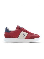 U.S. Polo Assn. Sneakersy w kolorze czerwonym rozmiar: 43. Czerwone buty sportowe casual U.S. Polo Assn., bez wzorów, z okrągłym noskiem, bez zapięcia. Za 228.38 zł.