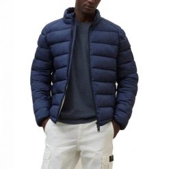 Kurtka ECOALF BERET Niebieski. Niebieskie kurtki Ecoalf, m, bez wzorów, z tkaniny, bez kaptura. Za 786.11 zł.