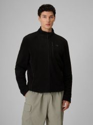 4F Polar regular ze stójką męski - czarny M. Czarne bluzy z polaru 4F, m, bez wzorów, z polaru, bez kaptura. Za 129.99 zł.