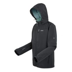 Kurtka turystyczna softshell Regatta Arana. Niebieskie kurtki Regatta, bez wzorów, z softshellu, bez kaptura. Za 322.40 zł.