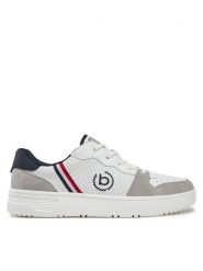 Bugatti Sneakersy 325-AQU02-5550 Biały. Białe buty sportowe casual Bugatti, bez wzorów, ze skóry, bez zapięcia. Za 179.99 zł.