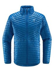 Haglöfs Kurtka pikowana "Lim Mimic" w kolorze niebieskim rozmiar: M. Niebieskie kurtki Haglöfs, m, bez wzorów, z materiału, bez kaptura. Za 500.38 zł.