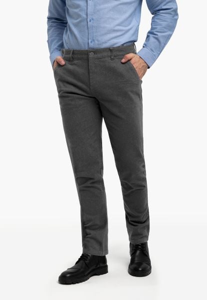 Spodnie chinosy, Regular Fit, R-PATT. Czarne eleganckie spodnie Volcano, m, z materiału, klasyczne. Za 179.99 zł.