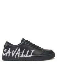Just Cavalli Sneakersy 78QA3SM5 ZP397 Czarny. Czarne buty sportowe casual Just Cavalli, bez wzorów, ze skóry, bez zapięcia. Za 559.99 zł.
