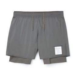 Szorty Satisfy CoffeeThermal™. Szare krótkie spodenki sportowe SATISFY, m, bez wzorów, z materiału. Za 817.50 zł.
