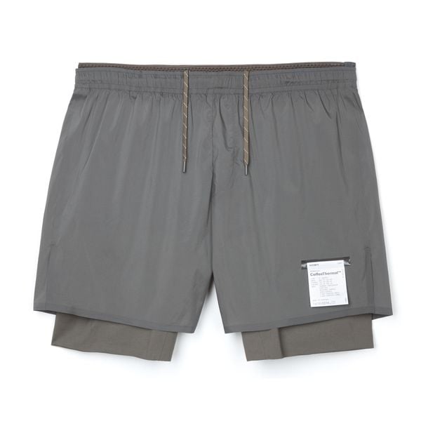 Szorty Satisfy CoffeeThermal™. Szare krótkie spodenki sportowe SATISFY, m, bez wzorów, z materiału. Za 817.50 zł.