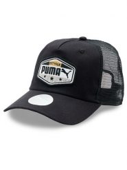 Puma Czapka z daszkiem Trucker Cap 024046 Czarny. Czarne czapki z daszkiem Puma, bez wzorów, z materiału. Za 69.99 zł.