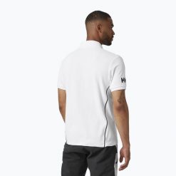 Koszulka trekkingowa męska Helly Hansen Hp Racing Polo. Białe koszulki polo Helly Hansen, m, bez wzorów, bez kołnierzyka, bez ramiączek. Za 98.99 zł.