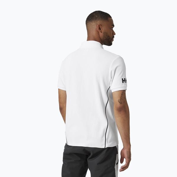 Koszulka trekkingowa męska Helly Hansen Hp Racing Polo. Białe koszulki polo Helly Hansen, m, bez wzorów, bez kołnierzyka, bez ramiączek, trekkingowe. Za 98.99 zł.
