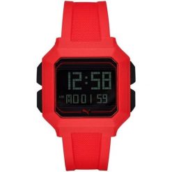 Zegarek sportowy męski Puma Remix P5019. Czerwone zegarki Puma. W wyprzedaży za 199.00 zł.