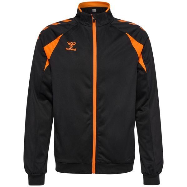 Kurtka z dresu Hummel Core 2.0. Brązowe kurtki Hummel, bez wzorów, z dresówki, bez kaptura. Za 234.00 zł.