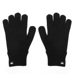 Rękawiczki Quiksilver. Czarne rękawiczki Quiksilver, bez wzorów, z dzianiny. Za 49.99 zł.
