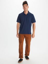 Marmot Koszulka polo "Windridge" w kolorze granatowym rozmiar: S. Niebieskie koszulki polo Marmot, s, bez wzorów, z materiału, bez kołnierzyka, bez ramiączek. Za 101.70 zł.
