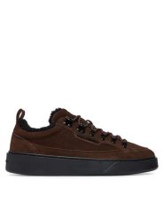 KARL LAGERFELD Sneakersy Flint II KL53322L Brązowy ciemny. Brązowe buty sportowe casual KARL LAGERFELD, bez wzorów, ze skóry, bez zapięcia. Za 879.99 zł.