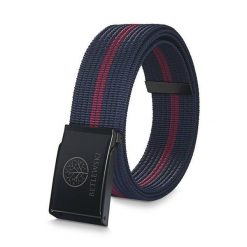Pasek parciany BETLEWSKI PRC-17_CZ-2 XL granatowy. Niebieskie paski Betlewski, bez wzorów, z materiału. Za 34.99 zł.