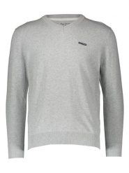 Pepe Jeans Sweter w kolorze szarym rozmiar: L. Szare swetry nierozpinane Pepe Jeans, l, bez wzorów, z bawełny, bez kołnierzyka, bez ramiączek. Za 214.70 zł.