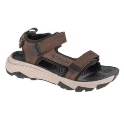 Męskie Sandały Peakfreak Rush Nubuck. Brązowe sandały Columbia, z nubiku, bez zapięcia. Za 425.99 zł.