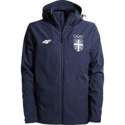 Softshell męski Serbia Pyeongchang 2018 SFM700 - granatowy melanż. Kurtki softshell marki 4F. Za 499.90 zł.