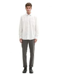 Tom Tailor Koszula - Regular fit - w kolorze białym rozmiar: L. Białe koszule Tom Tailor, l, bez wzorów, z bawełny, bez kołnierzyka, bez ramiączek. Za 106.13 zł.