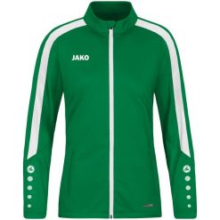 Poliestrowa bluza dresowa Jako Power. Zielone bluzy z kapturem JAKO, m, bez wzorów, z dresówki, z kapturem. Za 325.00 zł.