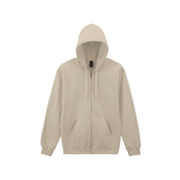 Bluza z kapturem i zamkiem błyskawicznym Gildan. Brązowe bluzy z kapturem GILDAN, xl, bez wzorów, z dżerseju, z kapturem. Za 181.70 zł.