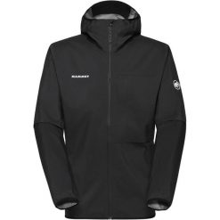 Kurtka z membraną męska Mammut Ducan Light HS Hooded Jacket. Czarne kurtki Mammut, l, bez wzorów, bez kaptura. Za 809.40 zł.