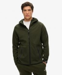 Superdry Tech Logo Loose Ziphood bluza z kapturem luźny krój. Zielone bluzy z kapturem Superdry, m, bez wzorów, z bawełny, z kapturem. Za 370.50 zł.