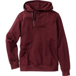 Bluza z kapturem Slim Fit bonprix czerwony klonowy. Bluzy marki bonprix, m, z kapturem. Za 99.99 zł.