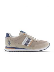 U.S. Polo Assn. Sneakersy w kolorze beżowym rozmiar: 40. Brązowe buty sportowe casual U.S. Polo Assn., bez wzorów, bez zapięcia. Za 232.78 zł.