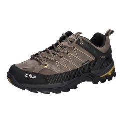Buty trekkingowe CMP Rigel WP Low. Brązowe buty turystyczne CMP, bez wzorów, z materiału, bez zapięcia, trekkingowe. Za 449.99 zł.