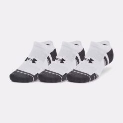 Skarpety Under Armour Performance Tech NS 3 pary. Białe skarpety Under Armour, bez wzorów. Za 79.99 zł.