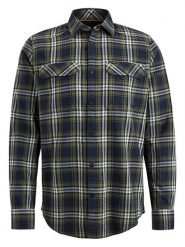 PME Legend Koszula - Regular fit - w kolorze oliwkowo-granatowym rozmiar: 3XL. Brązowe koszule PME Legend, xl, bez wzorów, z bawełny, bez kołnierzyka, bez ramiączek. Za 179.45 zł.