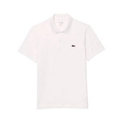 Polo Lacoste Core Performance. Białe koszulki polo LACOSTE, bez wzorów, bez kołnierzyka, bez ramiączek. W wyprzedaży za 341.65 zł.