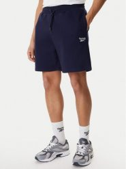 Reebok Szorty sportowe Bazunu RK25558CCM Granatowy Regular Fit. Niebieskie krótkie spodenki sportowe Reebok, l, bez wzorów, z syntetyku. Za 139.99 zł.