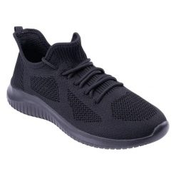 Męskie Buty Sportowe Emidy. Czarne buty turystyczne MARTES ESSENTIALS, bez wzorów, z materiału, bez zapięcia, trekkingowe. Za 51.99 zł.