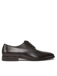 Boss Półbuty Lisbon Derb 50499740 Brązowy. Brązowe eleganckie półbuty Boss, bez wzorów, ze skóry, bez obcasa, bez zapięcia. Za 719.99 zł.