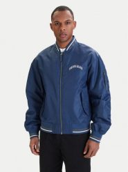 Calvin Klein Jeans Kurtka bomber LV04RF510G Niebieski Regular Fit. Niebieskie kurtki Calvin Klein Jeans, m, bez wzorów, z jeansu, bez kaptura. Za 699.99 zł.