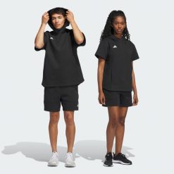Bluza z kapturem Dugout Short Sleeve (uniseks). Czarne bluzy z kapturem Adidas, m, bez wzorów, z bawełny, z kapturem. Za 299.00 zł.