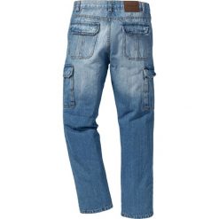 Dżinsy bojówki Regular Fit Straight bonprix niebieski. Jeansy marki Under Armour. Za 59.99 zł.