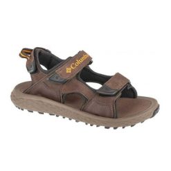 Męskie Zamszowe Sandały Konos Hiker. Czarne sandały Columbia, z gumy, z otwartym noskiem, bez zapięcia. Za 380.99 zł.