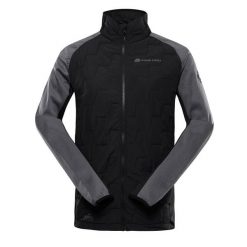 Bluza męska sportowa z wełną merino Alpine Pro Jorw. Czarne bluzy bez kaptura Alpine Pro, m, bez wzorów, z wełny, bez kaptura. W wyprzedaży za 239.00 zł.