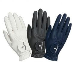 Skórzane rękawiczki jeździeckie Roeckl Roeck-Grip Pro. Czarne rękawiczki Roeckl, bez wzorów, z materiału. Za 260.00 zł.