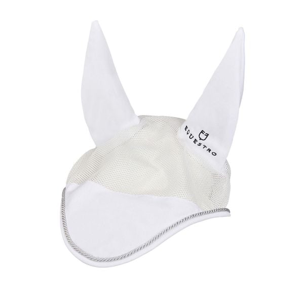 Czapka z muchą dla koni Equestro Diamond. Czarne krawaty i muchy EQUESTRO, bez wzorów, z bawełny. Za 91.47 zł.