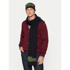 Zestaw Szalik i Czapka Lacoste. Niebieskie czapki zimowe LACOSTE, bez wzorów. Za 429.99 zł.
